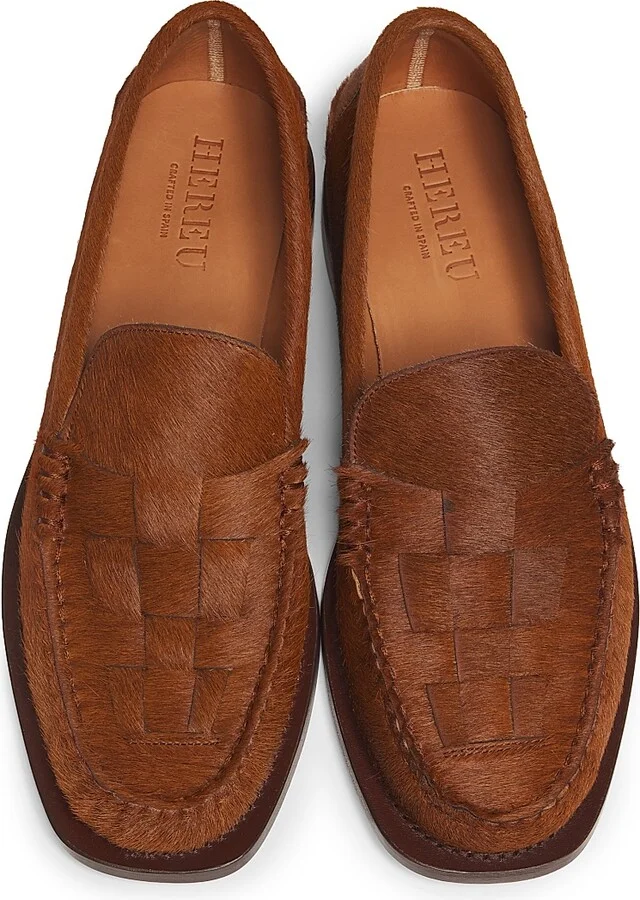 Men's Nombela Calf Hair Loafers - Tan - Size 7 - Image 4