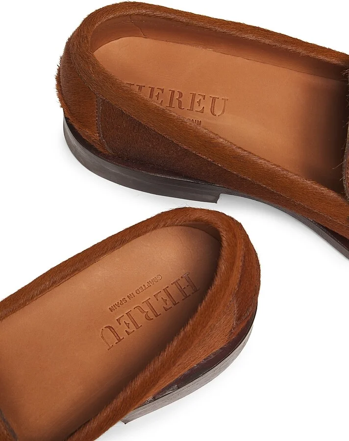 Men's Nombela Calf Hair Loafers - Tan - Size 7 - Image 5