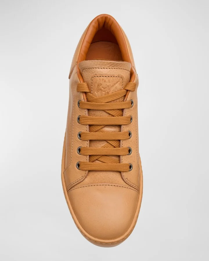 Men's Norbel Leather Low-Top Sneakers - Image 10