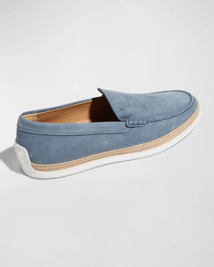 Men's Nuova Pantofola Comma Rafia TV Suede Loafers - Image 5