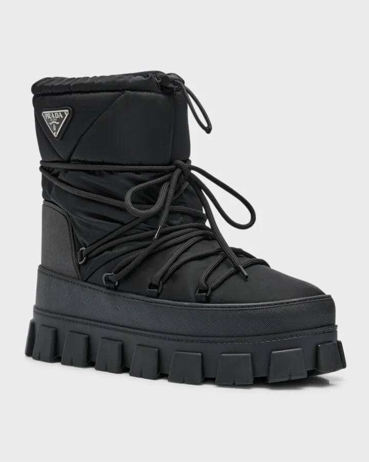 Men's Nylon Gabardine Apres Ski Boots - Image 4