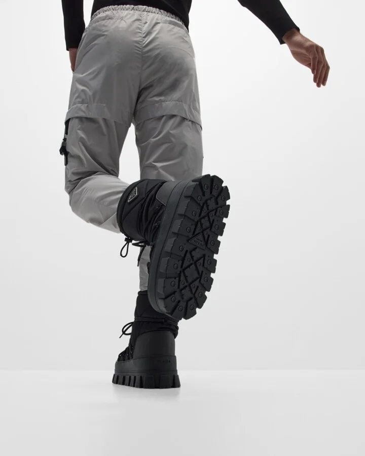 Men's Nylon Gabardine Apres Ski Boots - Image 5