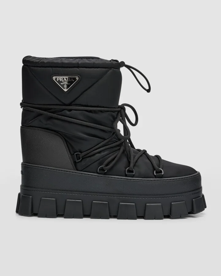 Men's Nylon Gabardine Apres Ski Boots
