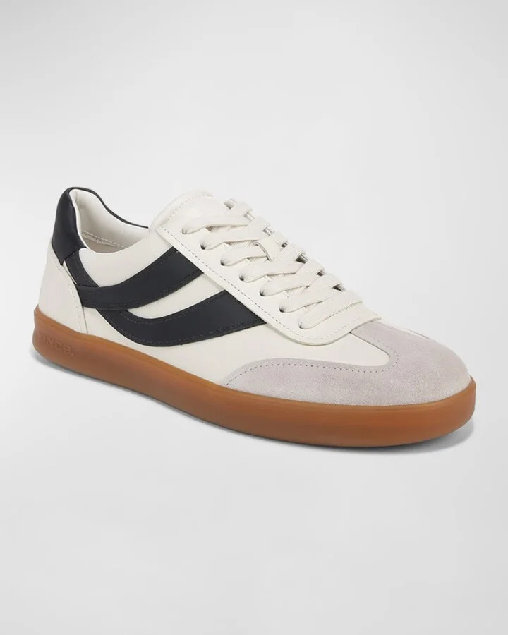 Men's Oasis-M Leather Low-Top Sneakers - Image 4