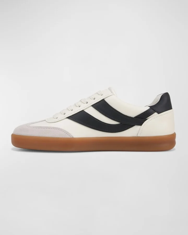 Men's Oasis-M Leather Low-Top Sneakers - Image 6