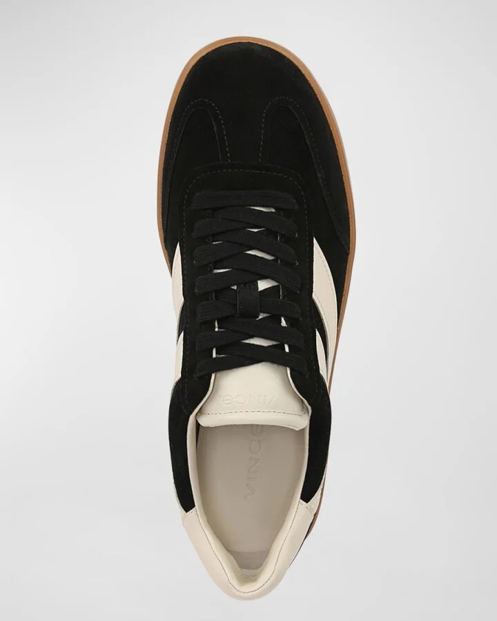 Men's Oasis-M Suede and Leather Low-Top Sneakers - Image 3