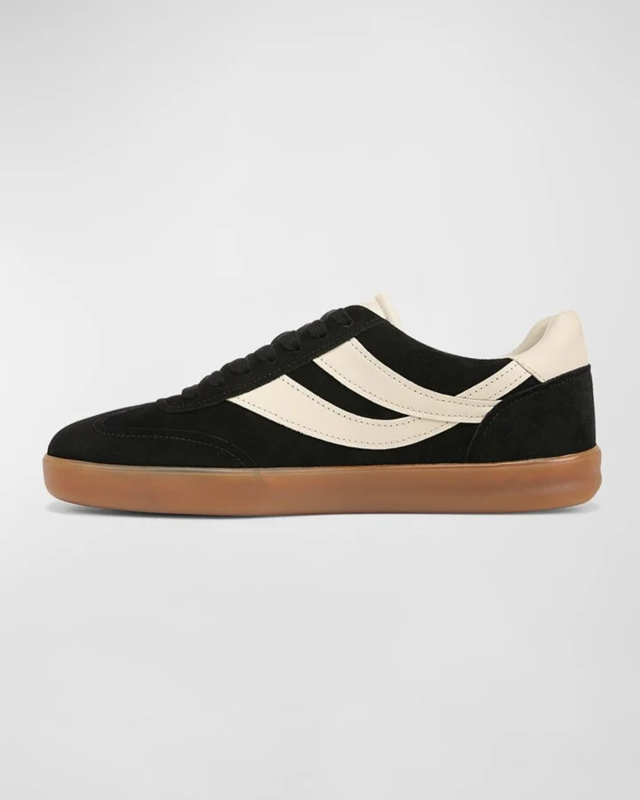 Men's Oasis-M Suede and Leather Low-Top Sneakers - Image 5