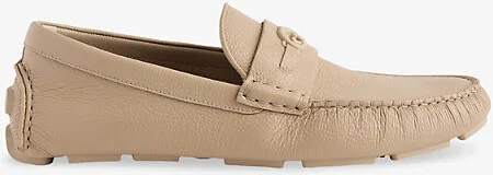 Mens Oat Gg Leather Driver Loafers Eur 42 / 8 Uk Men