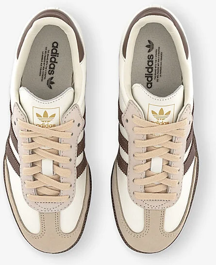 Mens Offwhite Earth Strata Gu Samba Og Leather Low-Top Trainers Eur 39 / 6 Uk Women - Image 2