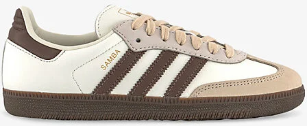 Mens Offwhite Earth Strata Gu Samba Og Leather Low-Top Trainers Eur 39 / 6 Uk Women