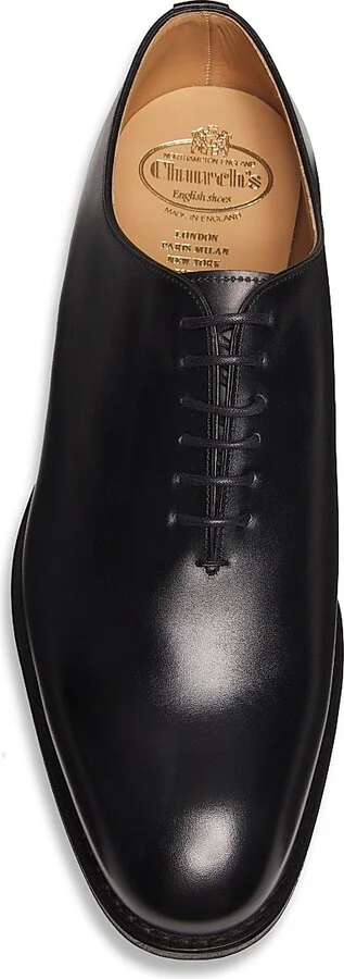 Men's Oldford Leather Wholecut Oxfords - Black - Size 9 - Image 4