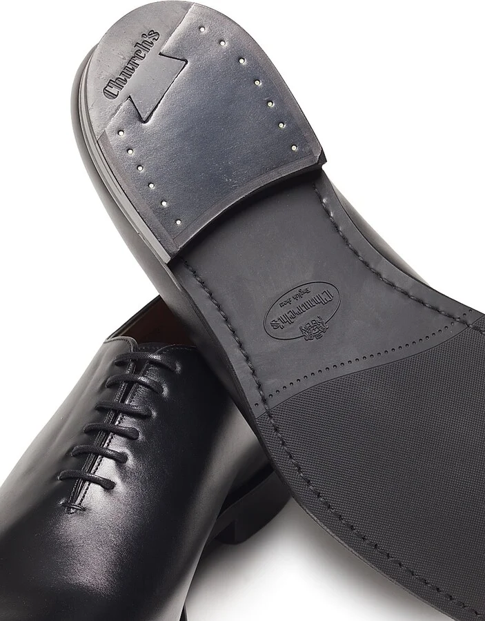 Men's Oldford Leather Wholecut Oxfords - Black - Size 9 - Image 6