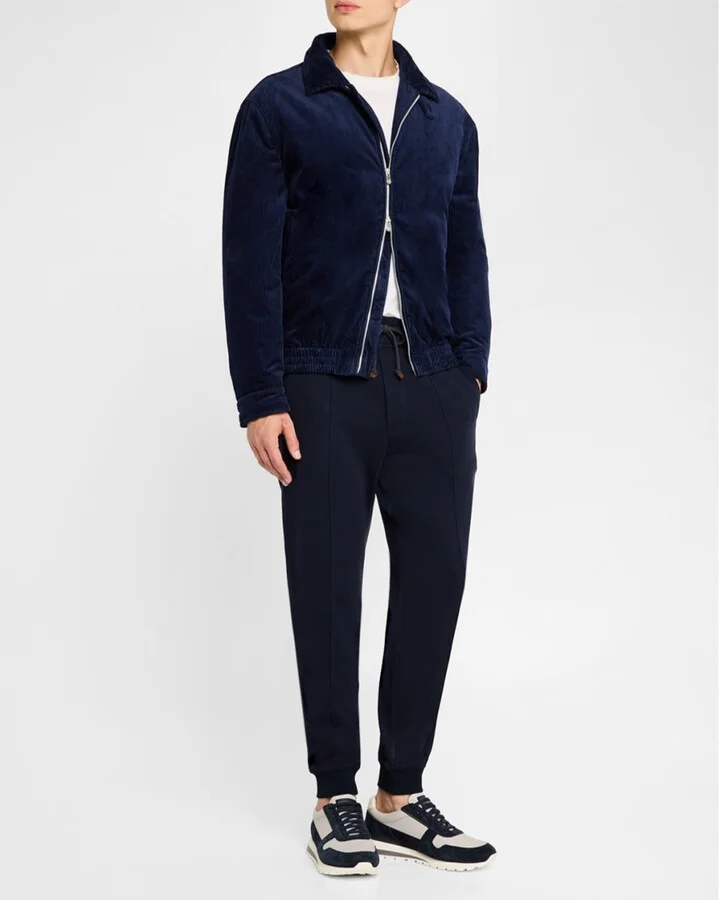 Men's Olimpo Leather and Suede Sneakers - Image 3