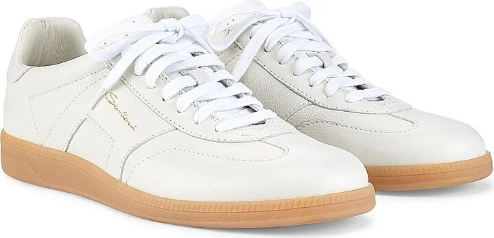 Men's Oly Calfskin Sneakers - White - Size 8 - Image 2