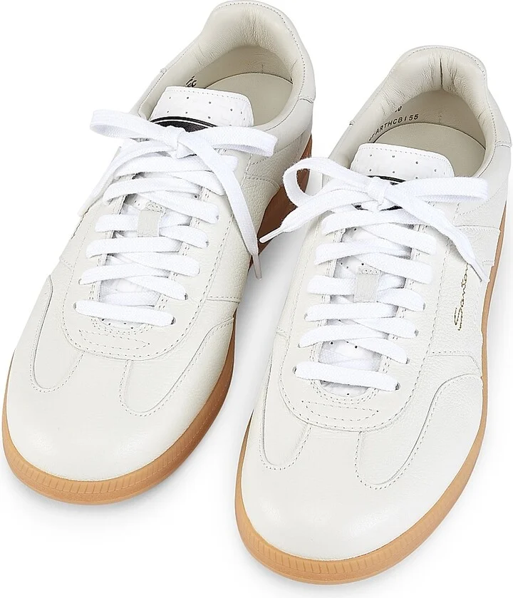 Men's Oly Calfskin Sneakers - White - Size 8 - Image 4