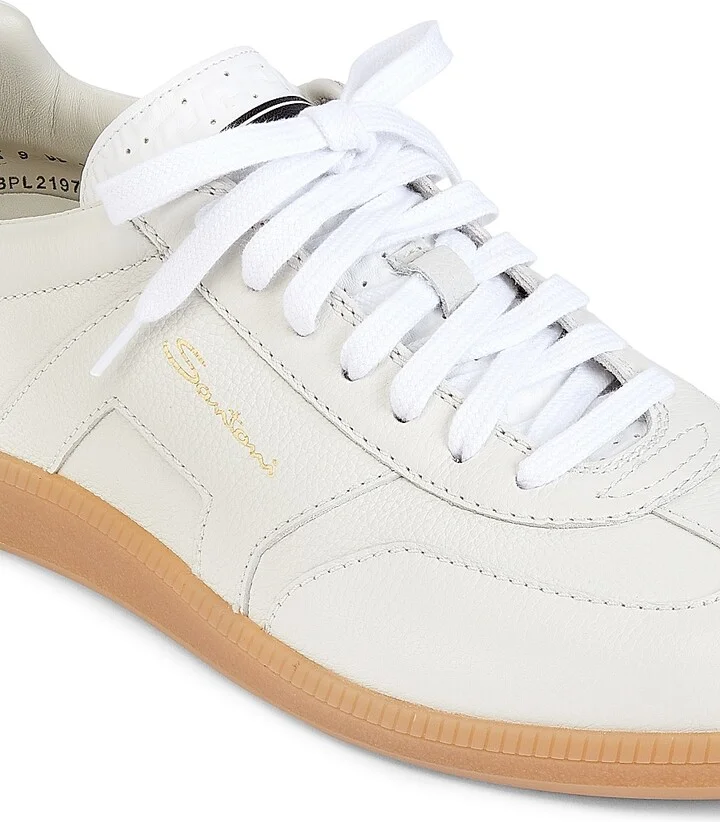 Men's Oly Calfskin Sneakers - White - Size 8 - Image 5