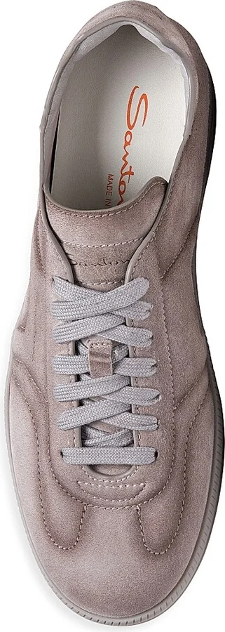 Men's Oly Leather Low-Top Sneakers - Beige - Size 6.5 - Image 5