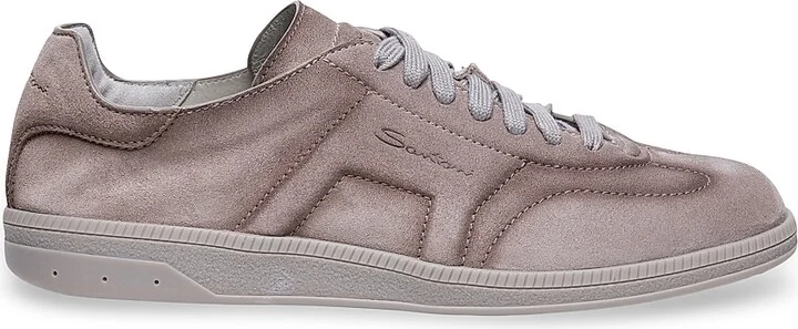 Men's Oly Leather Low-Top Sneakers - Beige - Size 6.5