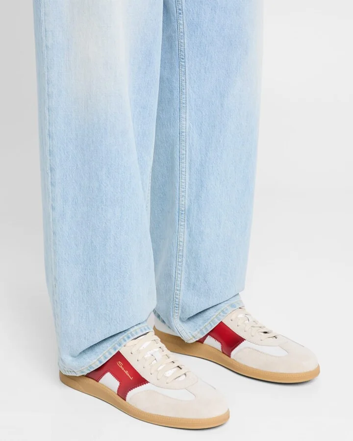 Men's Olympic Leather Low-Top Sneakers - Image 4