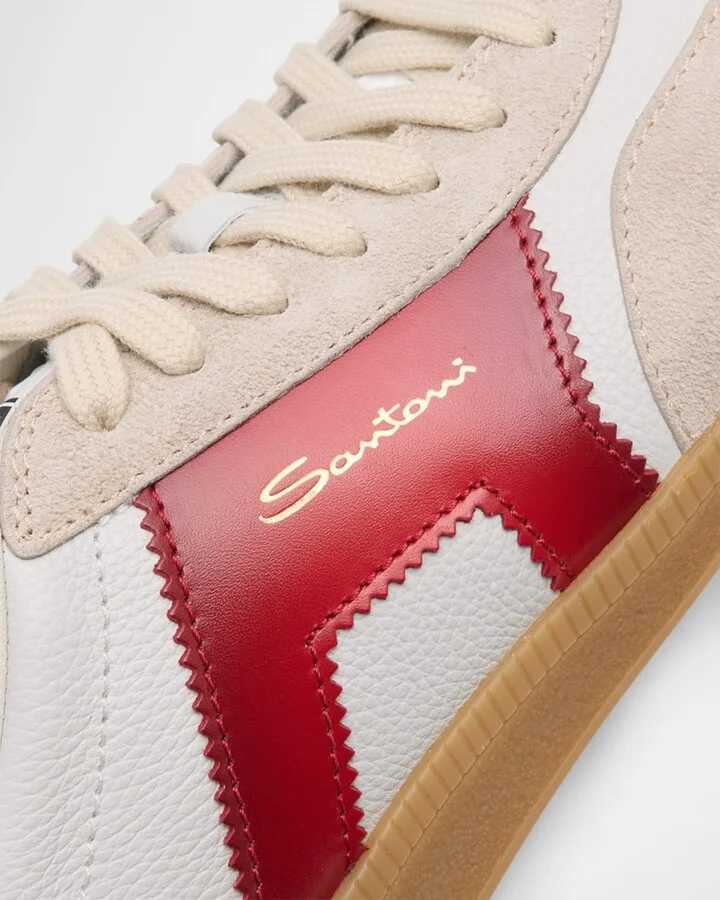 Men's Olympic Leather Low-Top Sneakers - Image 7
