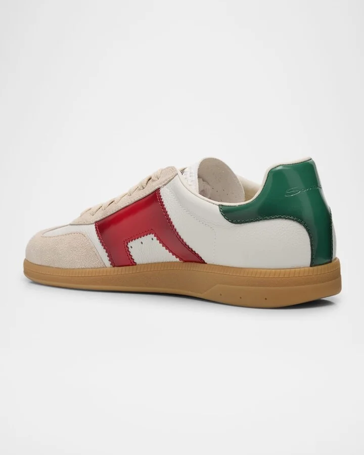 Men's Olympic Leather Low-Top Sneakers - Image 11
