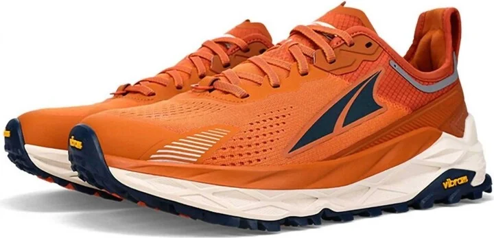 Men's Olympus 5 Trail Running Shoes In Burnt Orange