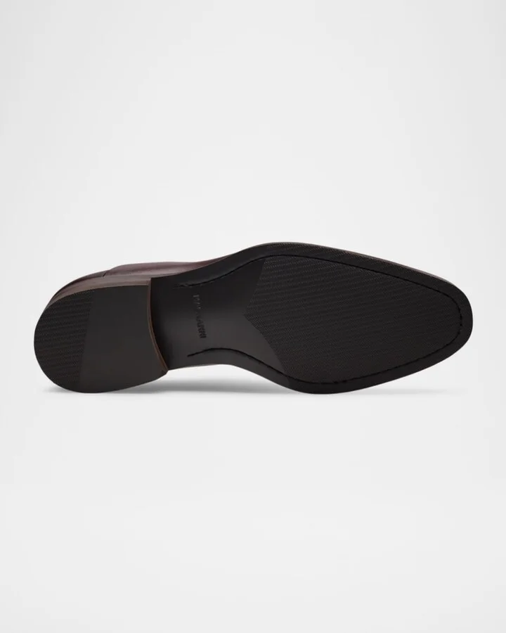 Men's Omega Cap-Toe Leather Oxfords - Image 4
