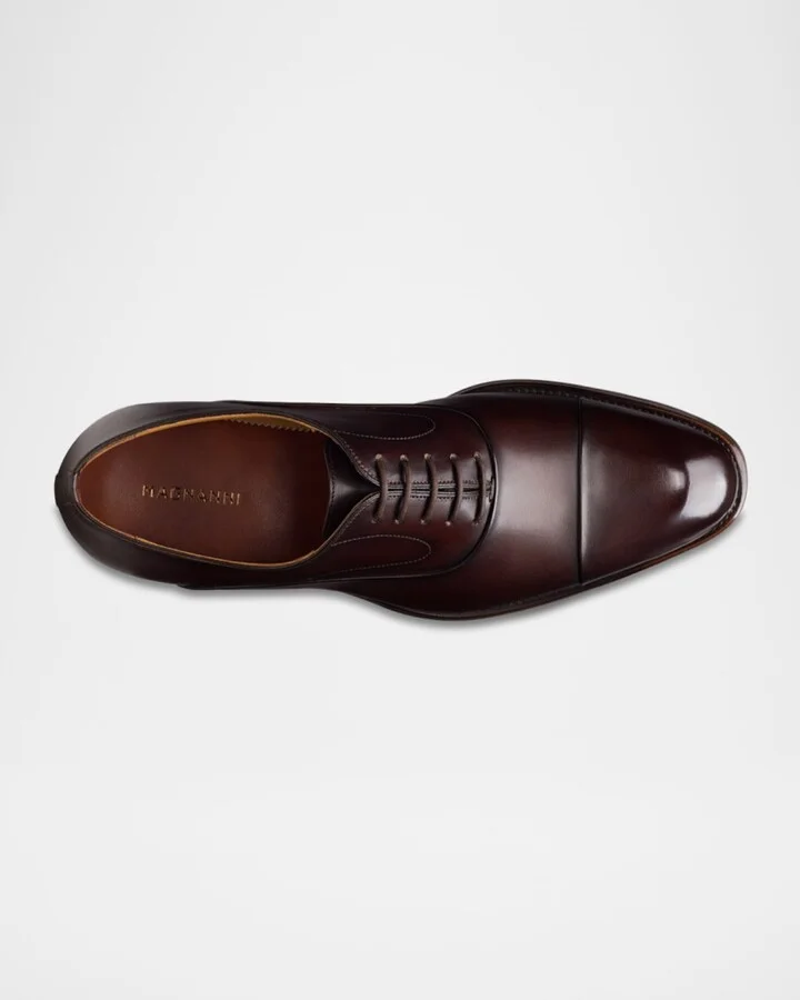 Men's Omega Cap-Toe Leather Oxfords - Image 6