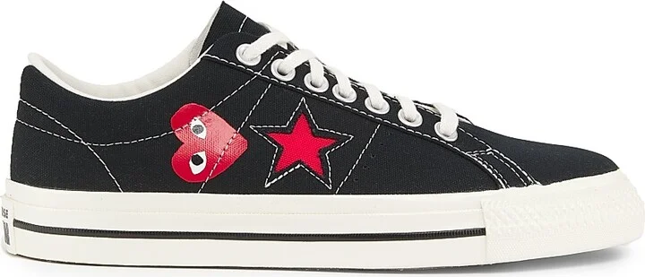 Men's One Star Low-Top Sneakers - Black - Size 3