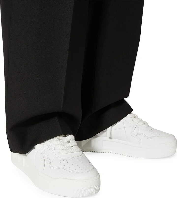 Men's One Stud XL Nappa Leather Low Top Sneakers - White - Size 9 - Image 6