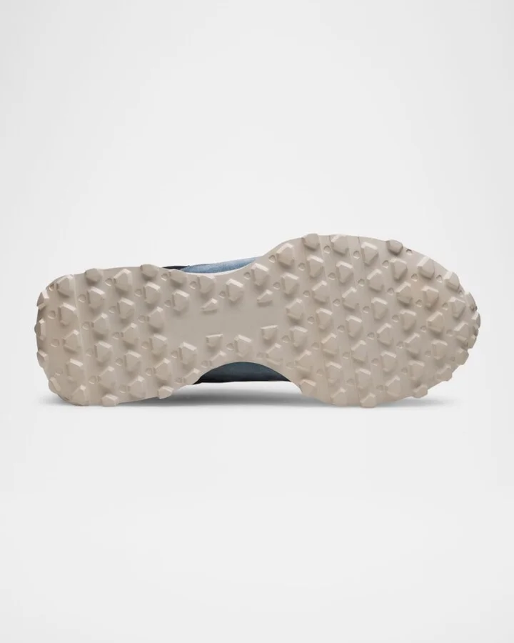 Men's Onyx Suede and Leather Runner Sneakers - Image 4