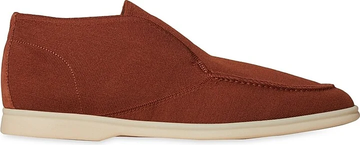 Men's Open Knitted Walk Wish Shoes - Rust - Size 7