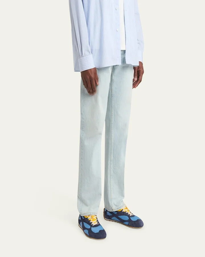 Men's Orbit Flash Nylon and Suede Low-Top Sneakers - Image 8