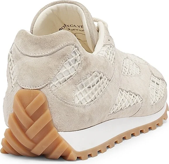 Men's Orbit Suede & Mesh Low-Top Sneakers - Sea Salt - Size 7 - Image 3