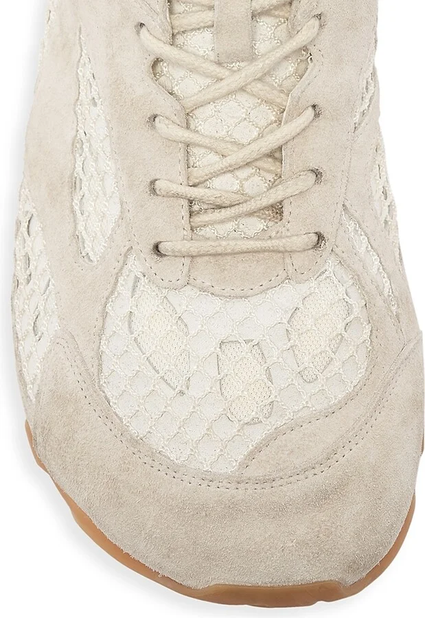 Men's Orbit Suede & Mesh Low-Top Sneakers - Sea Salt - Size 7 - Image 4