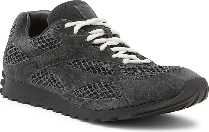 Men's Orbit Suede & Mesh Low-Top Sneakers - Sea Salt - Size 7 - Image 8