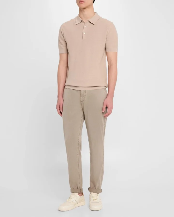 Men's Orei Canvas and Leather Low-Top Sneakers - Image 4