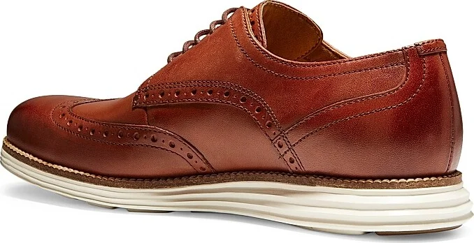 Men's Original Grand Wingtip Oxford Shoes - Brown - Size 7 - Image 3