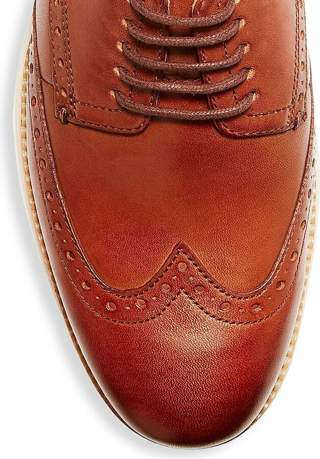 Men's Original Grand Wingtip Oxford Shoes - Brown - Size 7 - Image 4