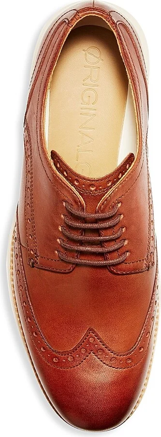 Men's Original Grand Wingtip Oxford Shoes - Brown - Size 7 - Image 5