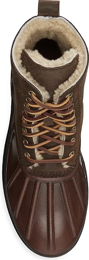 Men's Oslo High II Leather Lug Sole Boots - Chocolate Brown - Size 10 - Image 4