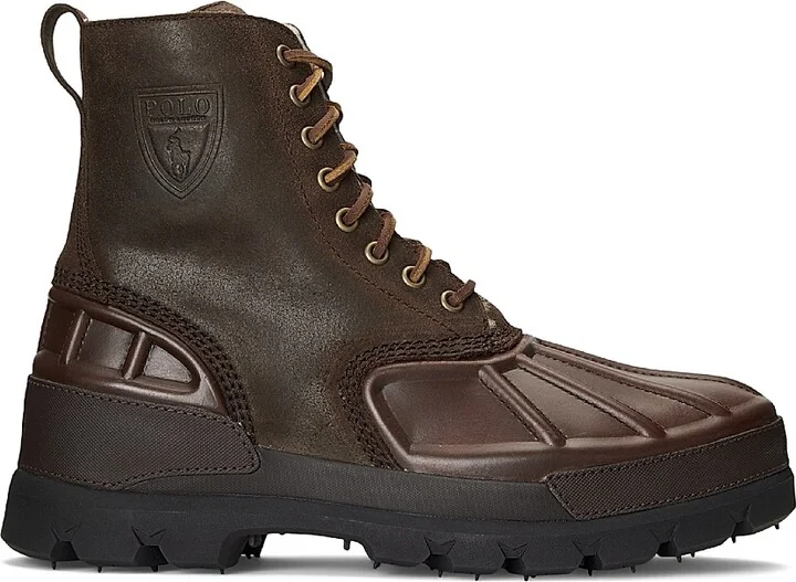Men's Oslo High II Leather Lug Sole Boots - Chocolate Brown - Size 10