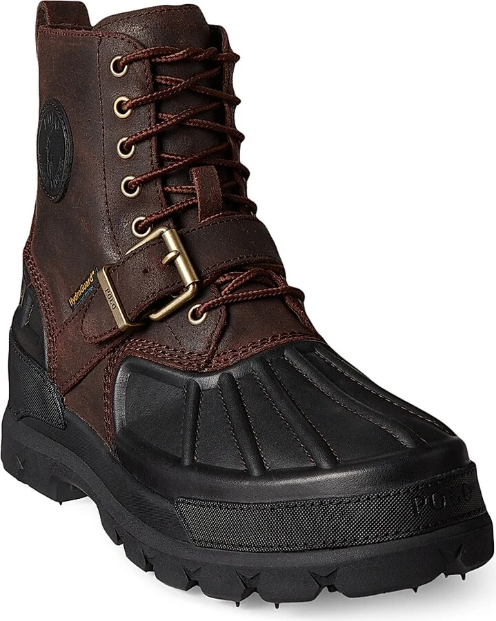 Men's Oslo High Waterproof Leather-Suede Boots - Brown Black - Size 10 - Image 2