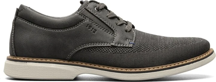 Men's Otto Knit Plain Toe Lace Up Oxford Shoes - Image 2