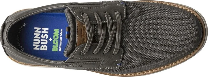 Men's Otto Knit Plain Toe Lace Up Oxford Shoes - Image 4