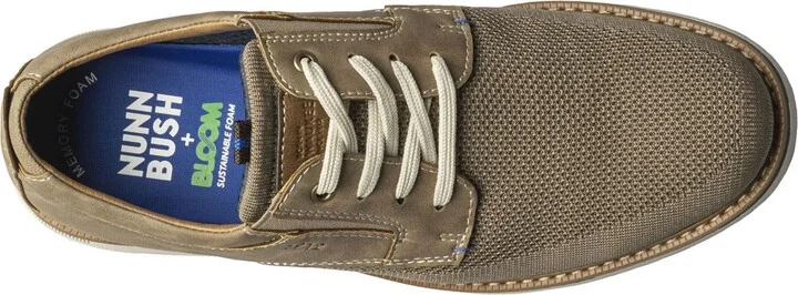 Men's Otto Knit Plain Toe Lace Up Oxford Shoes - Image 9