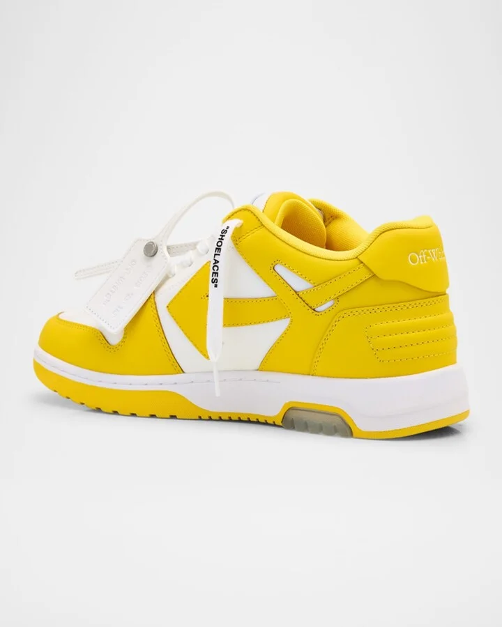 Men's Out of Office Leather Low-Top Sneakers - Image 5