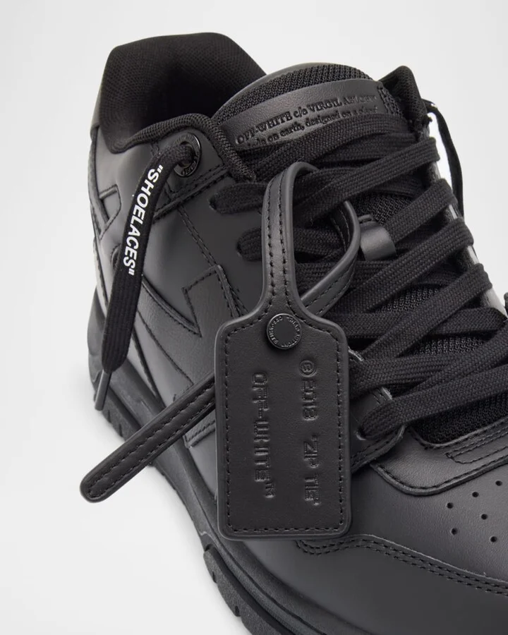 Men's Out Of Office Leather Low-Top Sneakers - Image 3