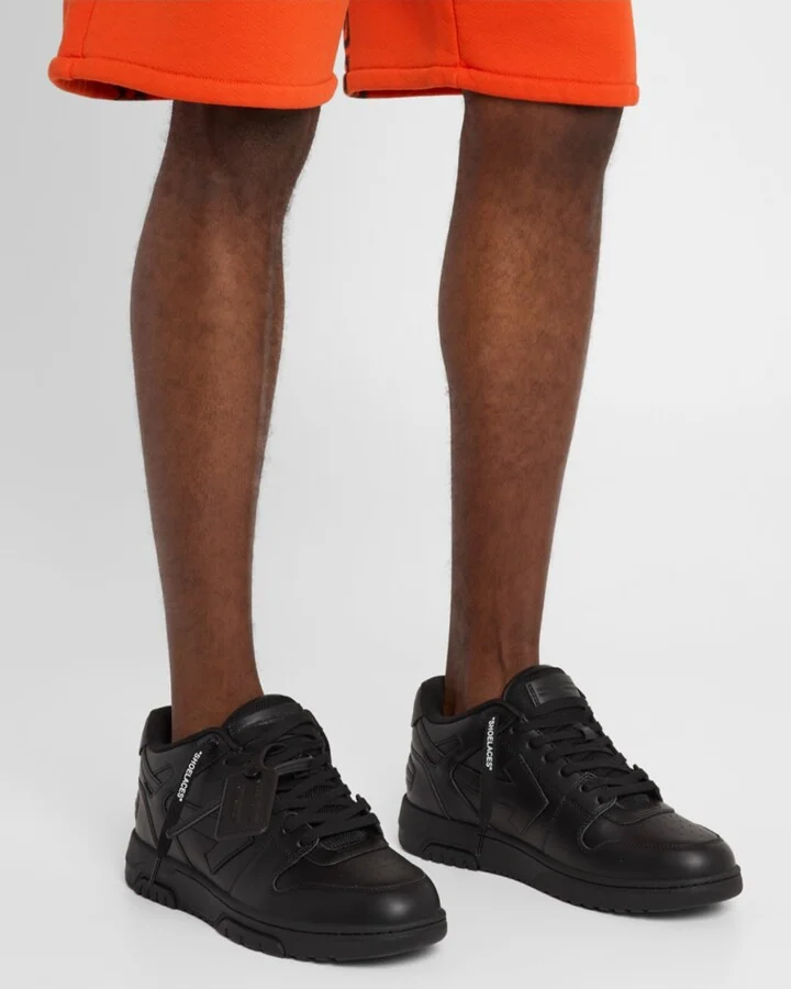 Men's Out Of Office Leather Low-Top Sneakers - Image 4