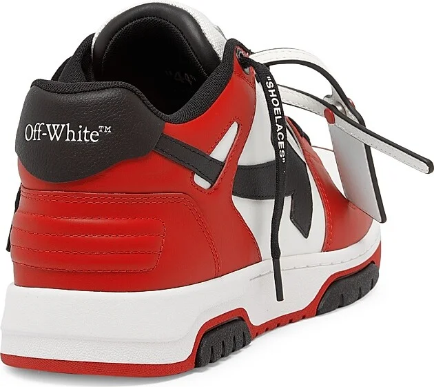 Men's Out Of Office Leather Sneakers - Grey White - Size 6 - Image 8